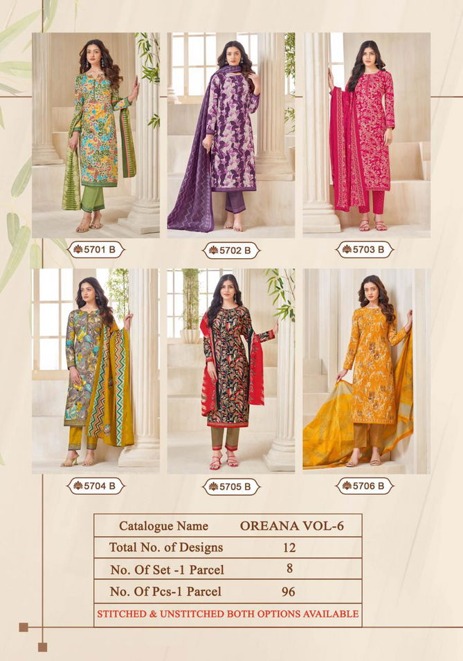 Oreana Vol 6 By Kala Embroidery Cotton Printed Readymade Dress Wholesale Shop In Surat
